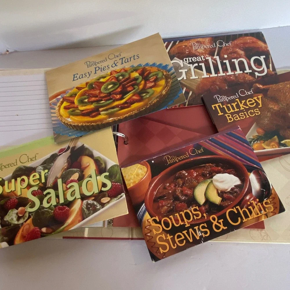 The Pampered Chef Recipe Collection Binder Kitchen Organizer Recipe Cards